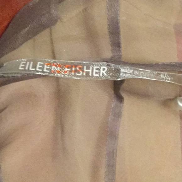 Eileen Fisher Sheer Silk Organza Open Jacket - Picture 6 of 10